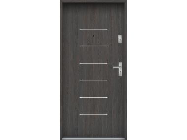 Zdjęcie: Drzwi wejściowe do mieszkań Bastion A-39 Wenge deska 90 cm lewe OSP KR CENTER