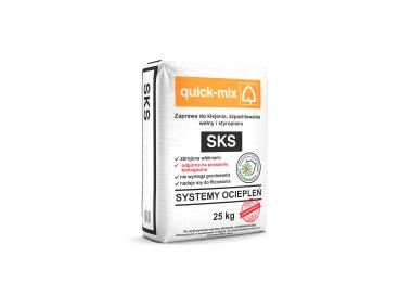 Zdjęcie: Zaprawa do klejenia, szpachlowania wełny i styropianu biała 25 kg QUICK-MIX