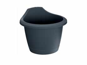 Doniczka Respana Wall antracytowy 24 cm PROSPERPLAST