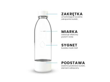 Zdjęcie: Butelka PushAir do saturatora Dafi 0,5 L biała DAFI