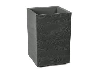 Zdjęcie: Kwietnik Karo 400x400x600 mm deska recycled, antracyt LAMELA