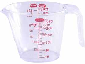 Dozownik przezroczysty z miarką 0,25 L SMART KITCHEN BAKING