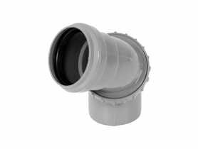 Kolano uniwersalne 50 mm szare TYCNER