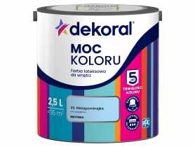 Farba lateksowa Moc Koloru niezapominajka 2,5 L DEKORAL
