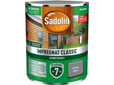 Zdjęcie: Impregnat ochronno-dekoracyjny hybrydowy Classic 0,75 L ciemny szary SADOLIN