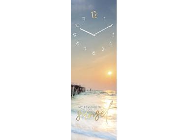 Zdjęcie: Zegar Glassclock 20x60 cm Gc058 Sunset STYLER
