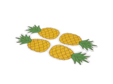 Zdjęcie: Komplet serwetek papierowych Tropicana 32x16 cm dekoracja ananas ALTOM DESIGN
