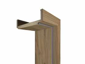 Ościeżnica regulowana 80 cm prawa orzech włoski 100-120, 2-3 zawiasy VOSTER