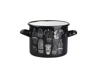 Zdjęcie: Garenk prosty Cactus black 3,6 L - 18 cm czarny ALTOMDESIGN