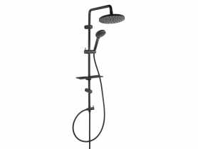 Zestaw natryskowy z deszczownią Rondo lux black FERRO