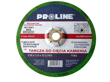 Zdjęcie: Tarcza do cięcia kamienia T42, 125x3.0x22C30S PROLINE