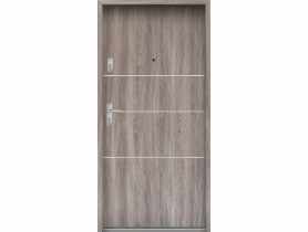 Drzwi wejściowe do mieszkań Bastion A-66 Dąb japoński 90 cm prawe ODO KR CENTER