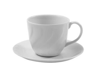 Zdjęcie: Filiżanka ze spodkiem Dafne 220 ml -14 cm PORCELANA KRZYSZTOF