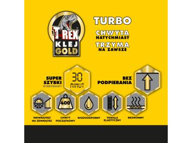 Zdjęcie: Klej montażowy super szybki T-Rex Gold Turbo 290 ml SOUDAL