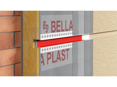 Zdjęcie: Listwa do boniowania PVC z siatką BP11 H3RS L300 biała BELLA-PLAST
