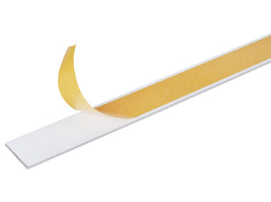 Zdjęcie: Płaskownik ALU biały samoprzylepna 1000x20x2,0 mm ALBERTS