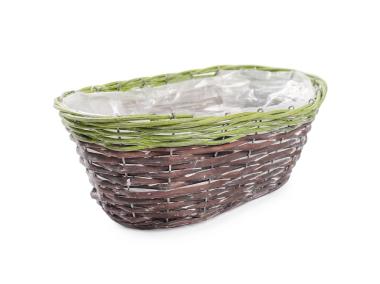 Zdjęcie: Osłonka wiklinowa 36x21x13 cm owalna TIN TOURS