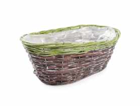 Osłonka wiklinowa 36x21x13 cm owalna TIN TOURS