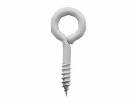 Wkręty oczkowe białe 2,9x16x6 mm, 4 sztuki HSI
