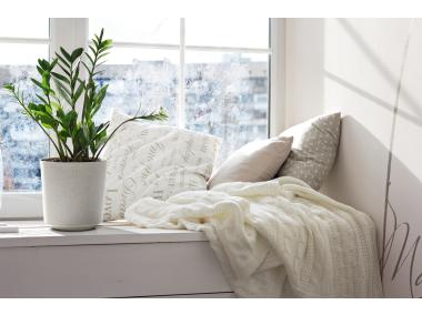 Zdjęcie: Donica Gama 190 mm textil, b/kremowy + t/k21 LAMELA