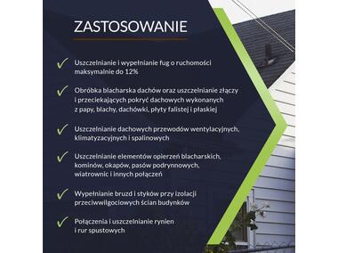 Zdjęcie: Uszczelniacz dekarski kauczukowy bezbarwny 310 ml TYTAN PROFESSIONAL