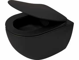 Miska WC wisząca bezkołnierzowa Peonia nero DEANTE