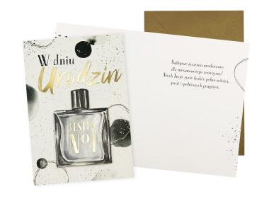 Zdjęcie: Karnet DK-1048 Urodziny - męskie, perfum KUKARTKA