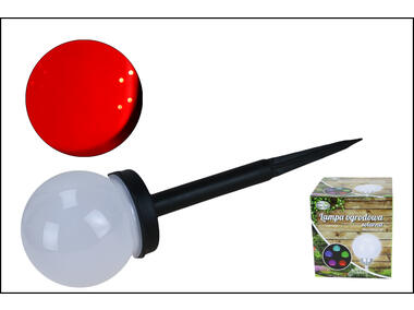 Zdjęcie: Lampa solarna LED 20x51 cm, czerwona EM&EM