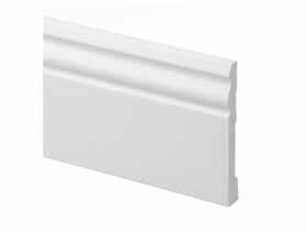 Listwa przypodłogowa 94x12,2 mm  - 2,44 m biały farba podkładowa CEZAR