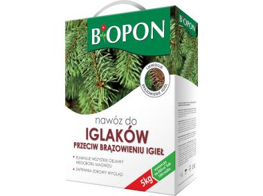 Zdjęcie: Nawóz do iglaków przeciw brązowieniu igieł 5 kg BOPON