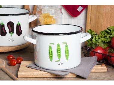 Zdjęcie: Garnek Modern vege groszek prosty 18 cm - 3,6 L  biały SILESIA