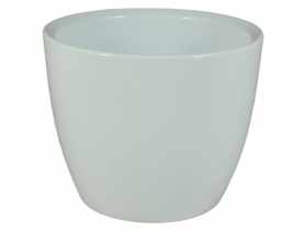 Osłonka doniczkowa 13 cm biała CERMAX