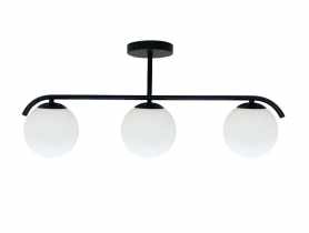 Lampa sufitowa Amadeo 3x40 W E14 biały czarny CANDELLUX