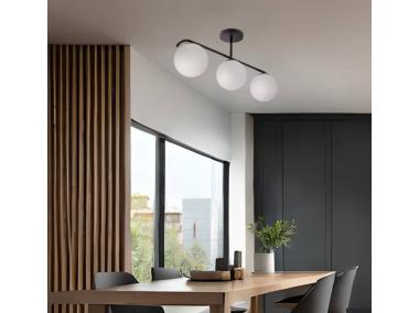 Zdjęcie: Lampa sufitowa Amadeo 3x40 W E14 biały czarny CANDELLUX