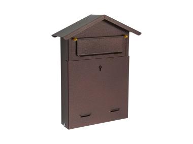 Zdjęcie: Skrzynka na listy szyld02 domek skośny antyk miedź METRO
