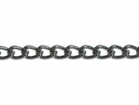 Łańuszek pancerny 1x3 mm, 50 mb niklowany HSI