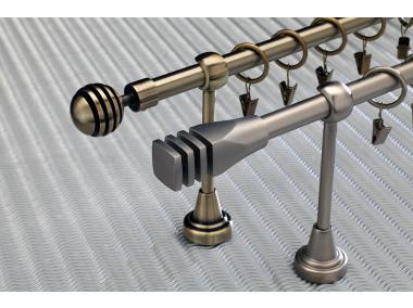 Zdjęcie: Karnisz podwójny Hefajstos Plus fi 16 mm - 320 cm versus satyna KARWEL