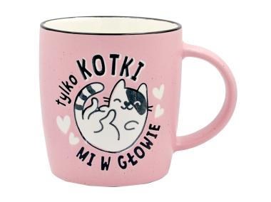 Zdjęcie: Kubek UP-030 Tylko kotki mi w głowie KUKARTKA