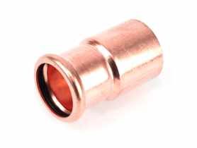 Nypel redukcyjny zaciskany profil M do wody 22x18 CALIDO