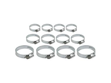 Zdjęcie: Zestaw opasek ślimakowych dużych 25-60 mm 12 sztuk TECRA