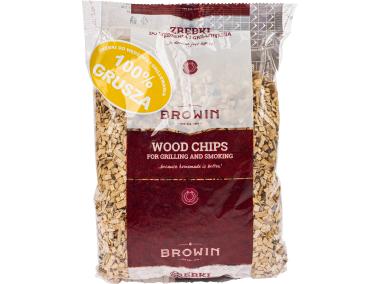 Zdjęcie: Zrębki wędzarnicze, grusza, 450 g, średnie KL8 BROWIN