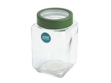 Zdjęcie: Pojemnik kwadratowy z zieloną pokrywką 700 ml ALTOM DESIGN