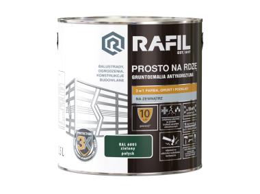Zdjęcie: Gruntoemalia prosto na rdzę połysk RAL6005 2,5L RAFIL