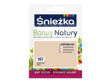 Zdjęcie: Farba Barwy Natury tester angielska róża 107 25ml ŚNIEŻKA