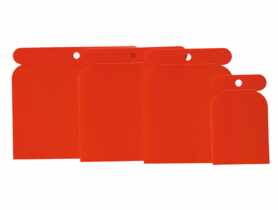 Szpachle japońskie, kpl.4szt:50-120mm, plastik TOP TOOLS