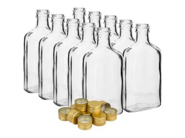 Zdjęcie: Butelka na nalewki piersiówka z zakretką 200 ml - 10 szt. BROWIN