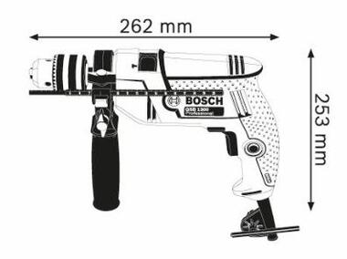 Zdjęcie: Wiertarka udarowa GSB 1300 550W BOSCH
