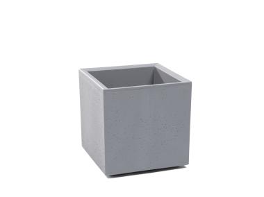 Zdjęcie: Kwietnik Karo 300x300x300 mm beton recycled, szary LAMELA