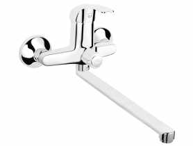 Bateria umywalkowo-wannowa ścienna z przyłączem natrysku Vasto, chrom FERRO