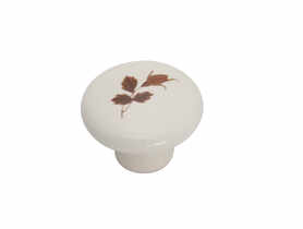 Gałka meblowa GP20 porcelana mleczna wzór 2 GAMET
